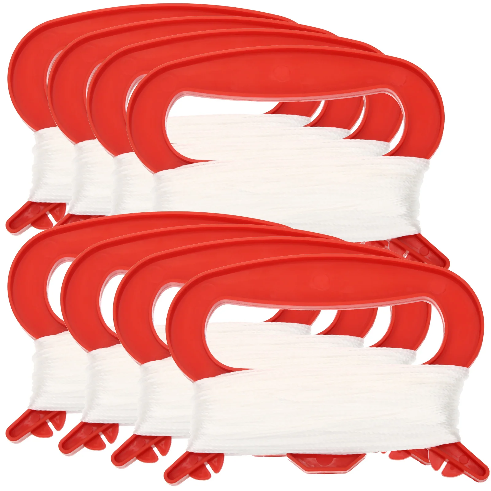 8 ชิ้น ที่ม้วนว่าว วัสดุทำว่าวที่ทนทาน ด้ามจับม้วนว่าว ใช้งานง่าย อุปกรณ์เสริมสำหรับการเล่นว่าว เครื่องมือกีฬากลางแจ้งแบบพกพา