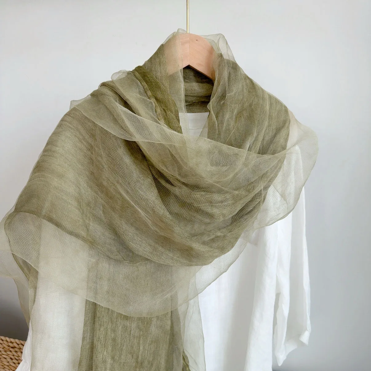 

Scarf Women Long Sunshine Protection Neck Wrap Shawl Double Layers Accessory For Beach Spring Holiday