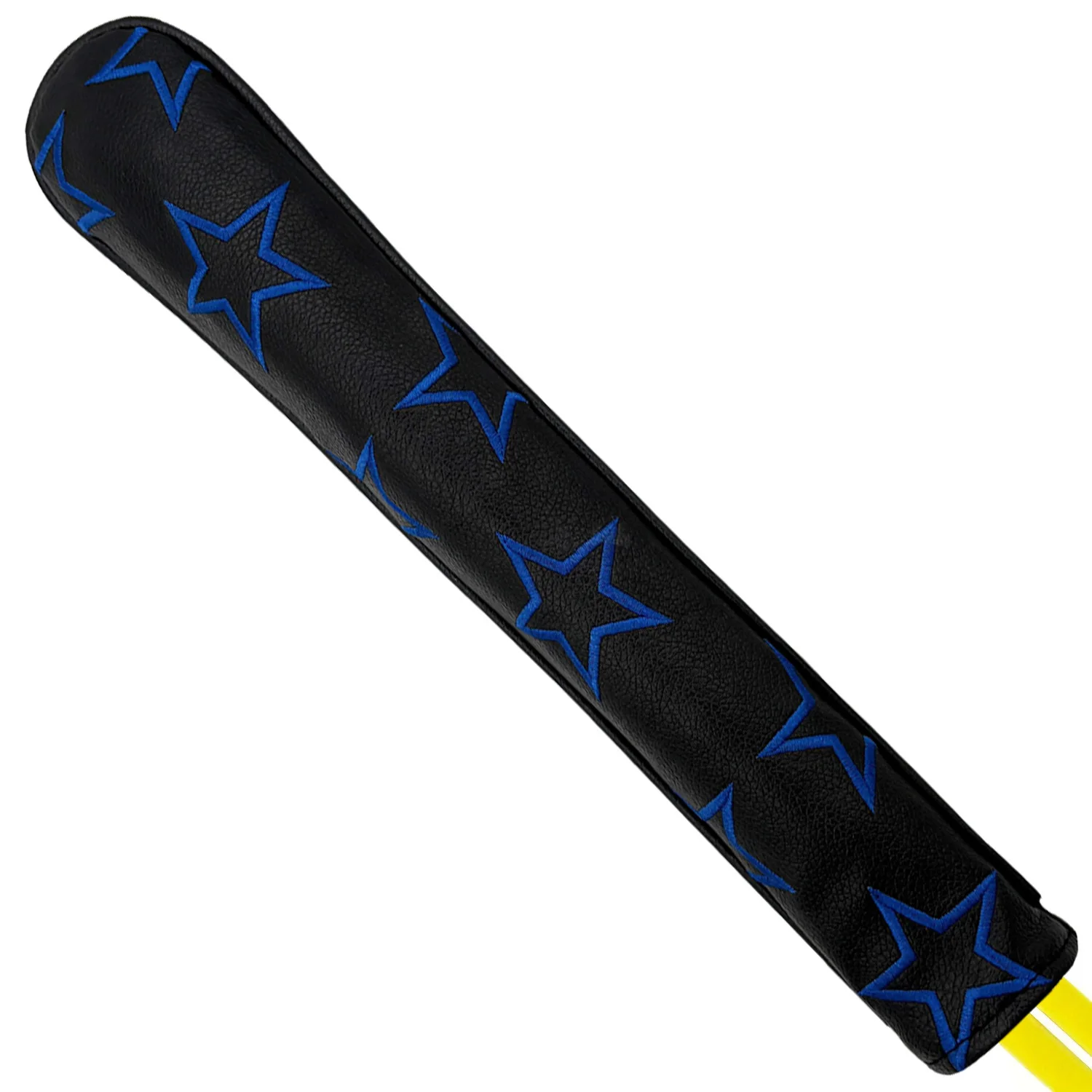 Golf Headcover PU Leather Alignment Rod Cover Soft Head Protector Embroidered Surface Aim Training Aid Headcover Golf Accessorie