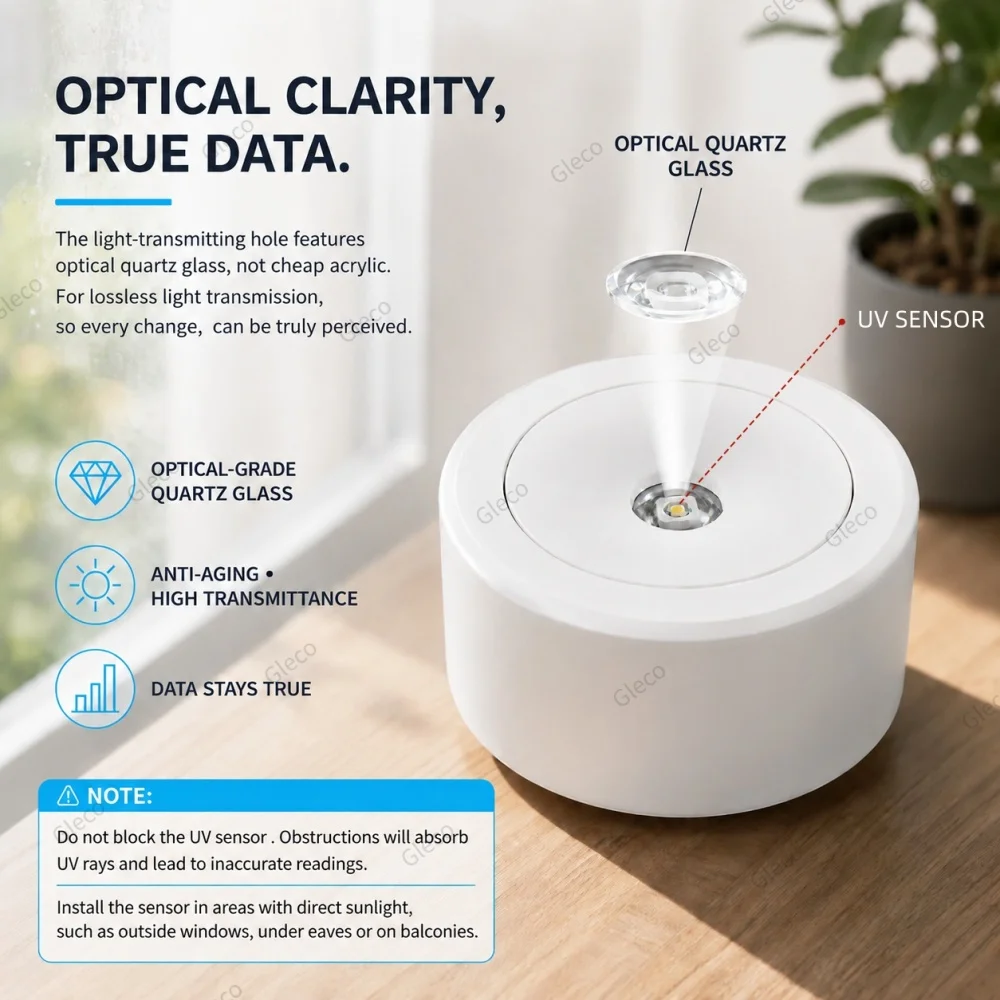 Zigbee Drahtloser Luftdrucksensor UV-Messgerät Barometer Thermometer Lichtdetektor für Smart Home Assistant 2MQTT Wettermonitor – Detail 4