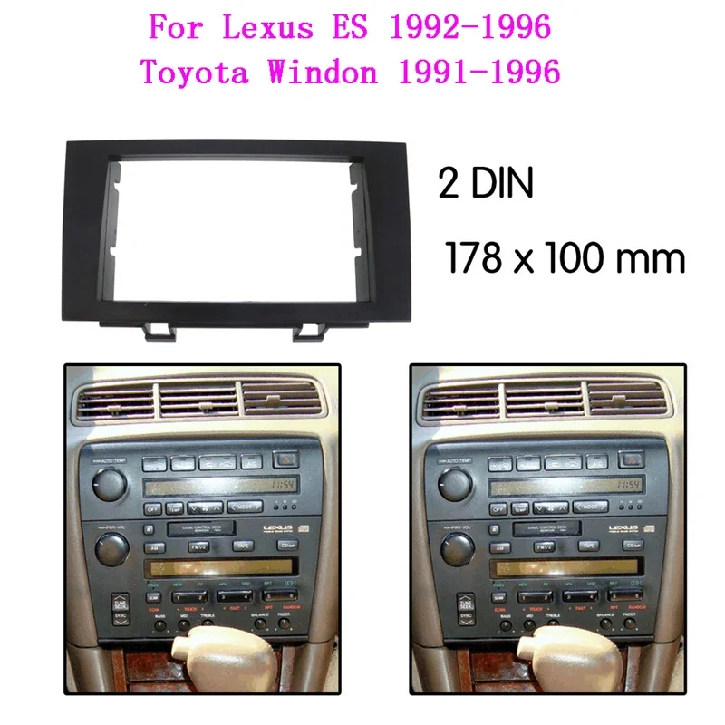 

Car Radio Fascia for TOYOTA Windom (CV10) 1991-1996 LEXUS ES Stereo Dash CD Trim Installation Frame Kit