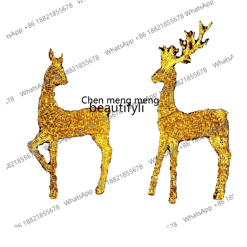

New Light Luxury 2.7 meters batch size product luminous decoration deer child outdoor Christmas elk light ornament