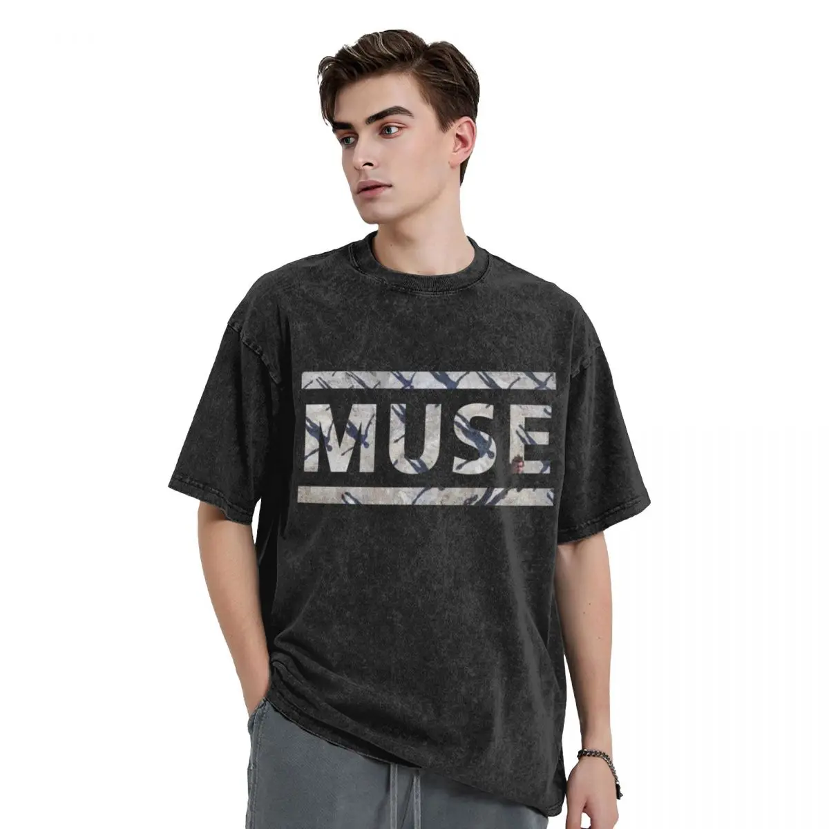 

Absolution Muse Cover Logo T-Shirt kawaii clothes blue archive cute clothes quick drying funny t shirts for men