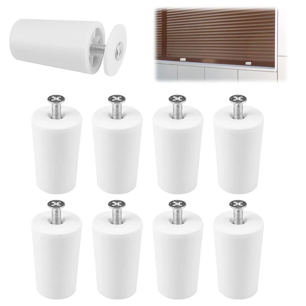 

8 Roller Blinds 40 Mm For Blinds Stop Set With Screws White Stop Complete Roller Blind Protection Home Hardware Fasteners Parts