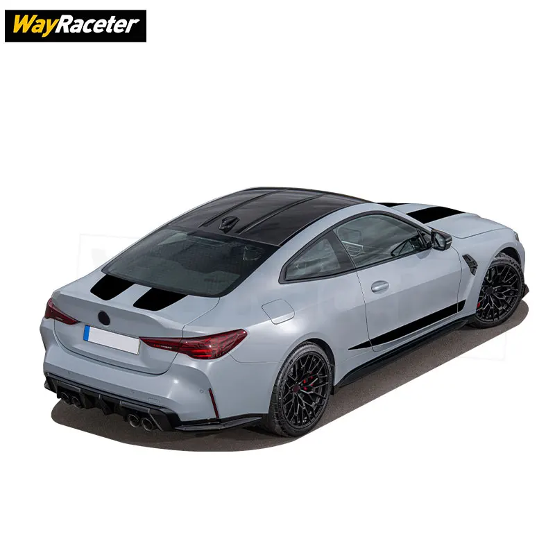 12 قطعة/المجموعة هود سقف الجذع ملصق مائي الباب الجانب المشارب ملصق لسيارات BMW M4 كوبيه G82 2022 2023 2024 2025 M ملحقات الأداء