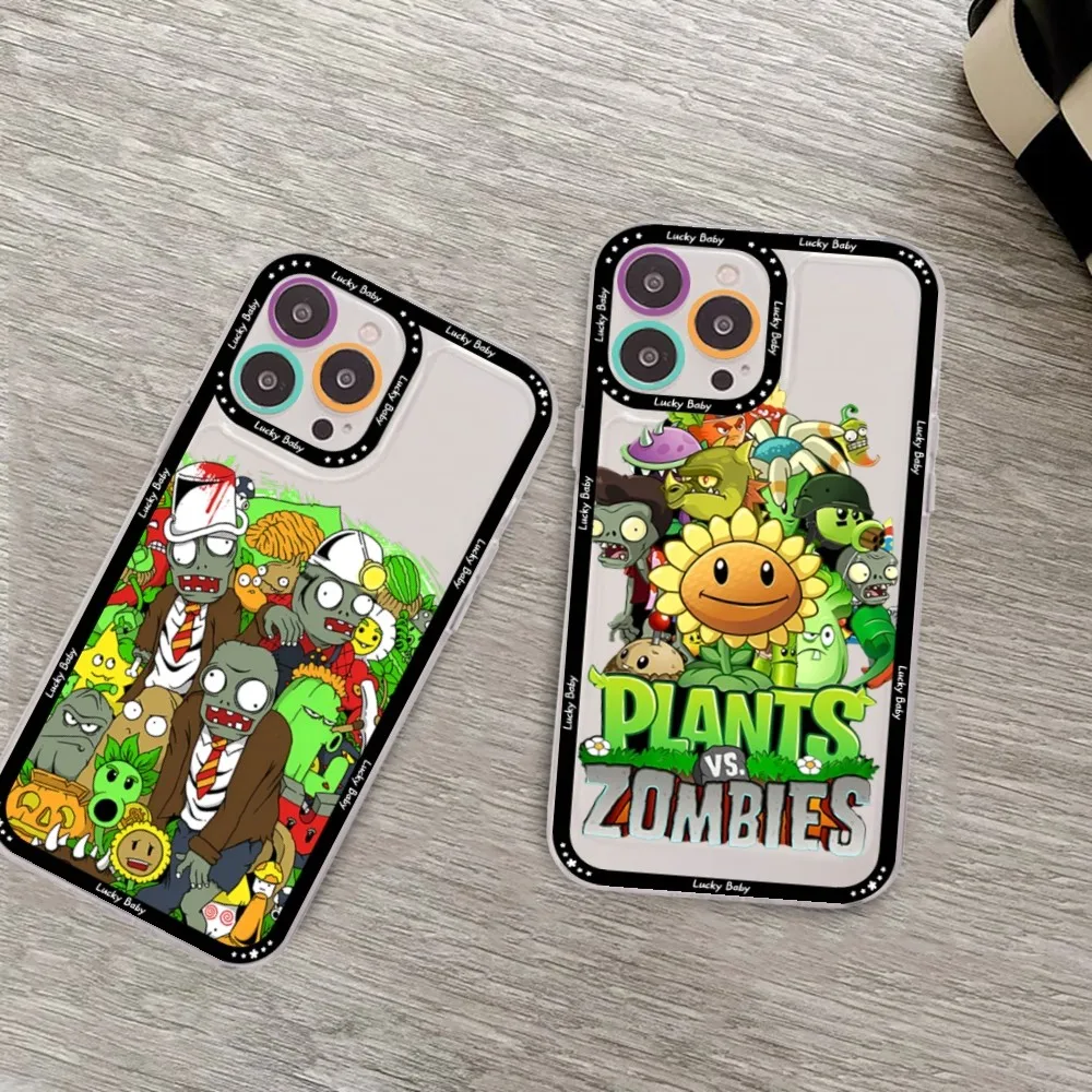 

Game P-Plants vs. Z-Zombies Mousepad For iPhone 15 14 13 12 11 Pro Max Mini X Xs XR Transparent Case