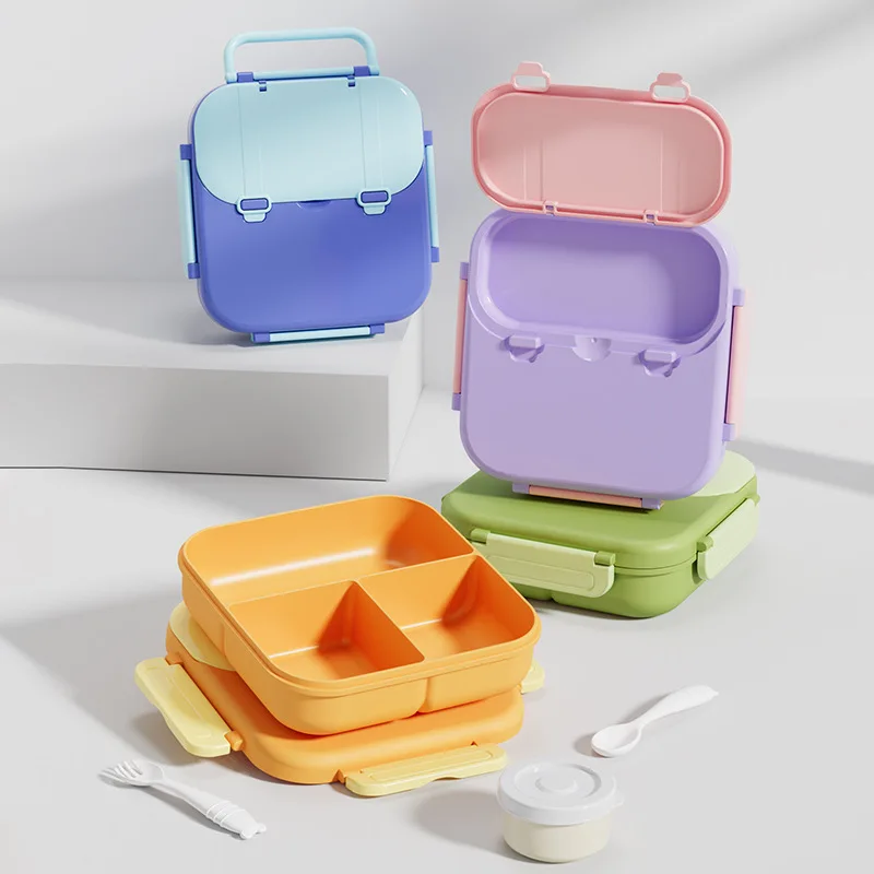 

Office workers' lunch boxes can be used for microwave ovens to preserve food grade household partitioned bento boxes