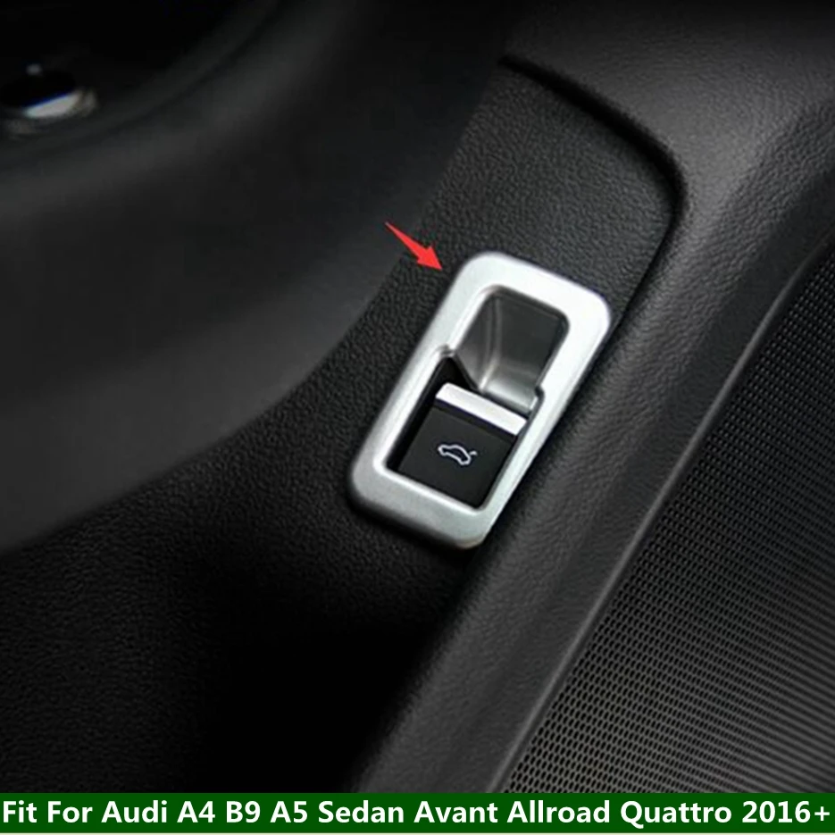 

Rear Door Trunk Switch Decoration Frame Cover Trim Fit For Audi A4 B9 A5 Sedan Avant Allroad Quattro 2016 - 2024 Car Accessories