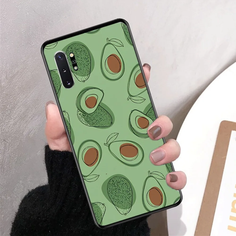 Cute Cartoon Avocado Phone Case For Samsung Note 8 9 10 20 pro plus lite M 10 11 20 30 21 31 51 A 21 22 42 02 03