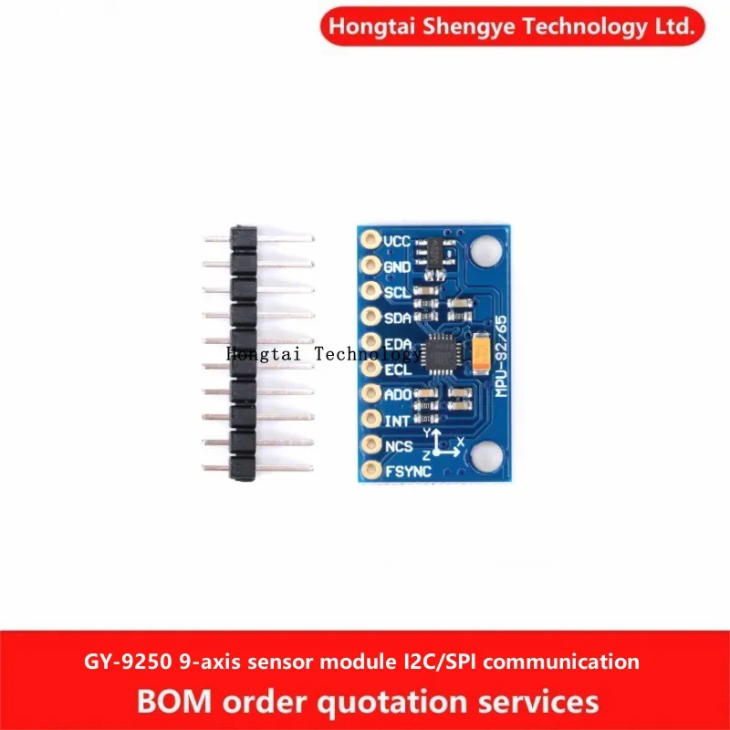 GY-9250 9-axis sensor module MPU-9250 I2C/SPI communication 3-axis gyroscope + 3-axis acceleration + 3-axis magnetic field