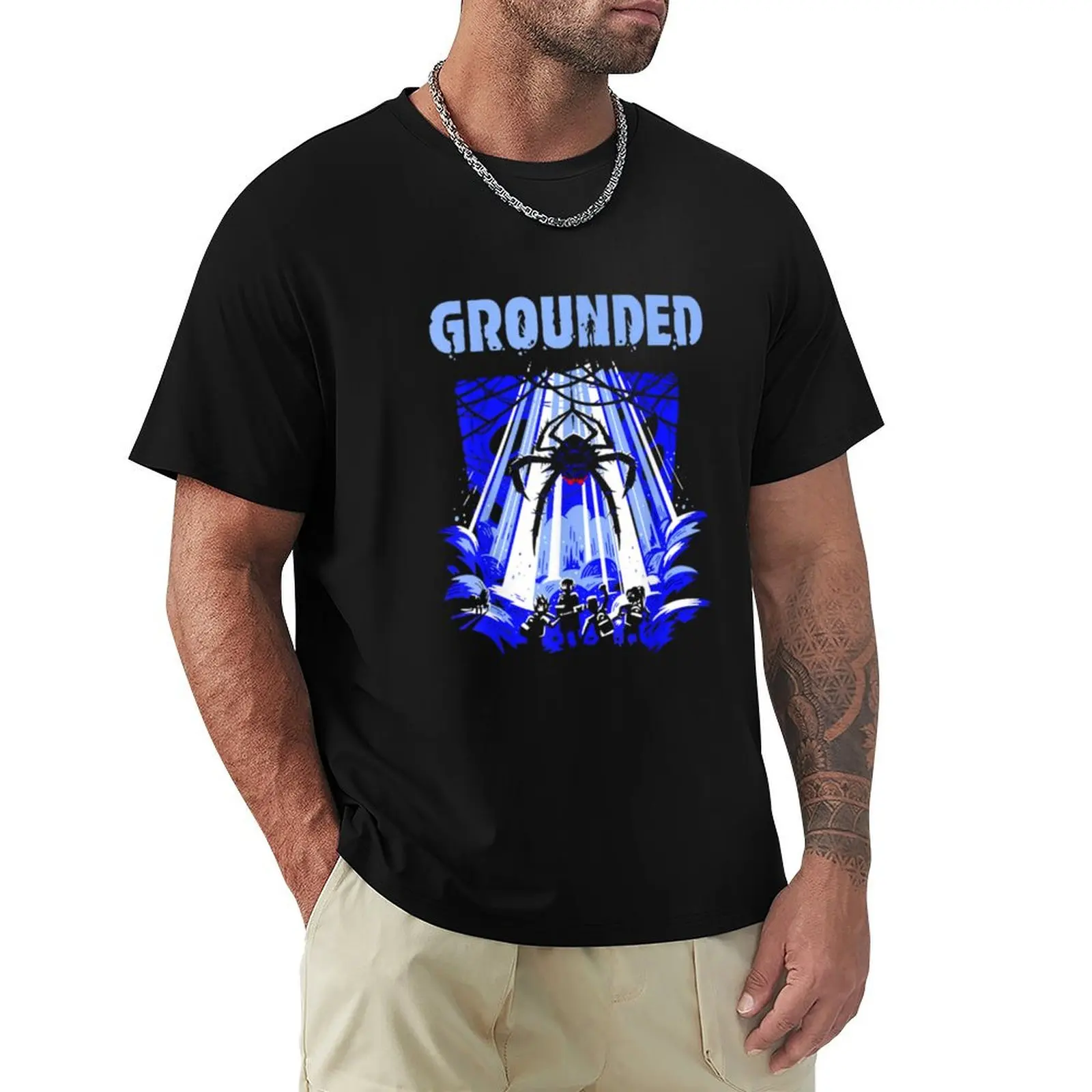 

Grounded Video Game Grounded Video Game Grounded Video Game T-Shirt rapper graphic tees blacks Men's t-shirt