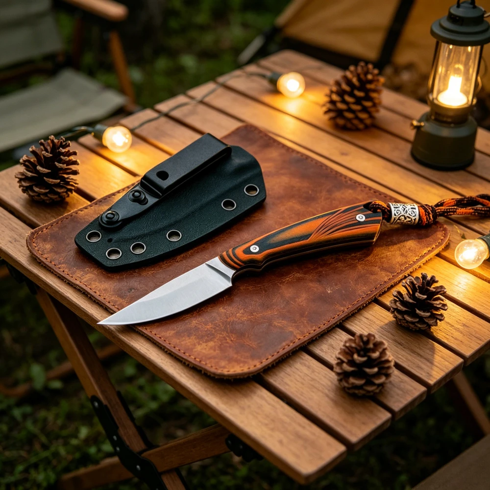 

Fixed Blade Knife portable multi-functional outdoor wilderness exploration hiking climbing fishing barbecuing emergency camping
