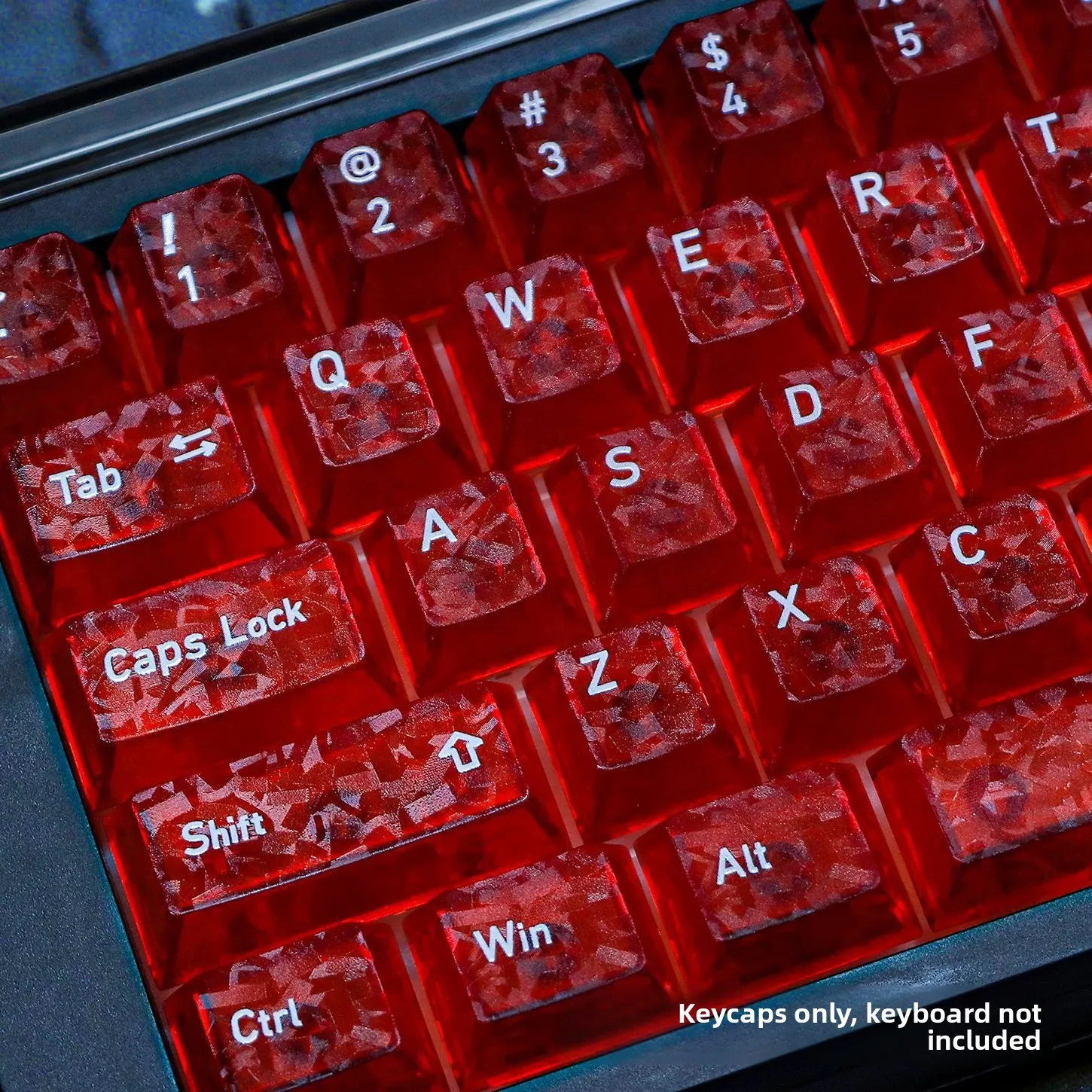WEIKAV Carbon Fiber Textured Keycap Cherry Profile Customized PC for Mad 60he Aula Win60 Wooting60 Keyboard NUT75 Lucky65