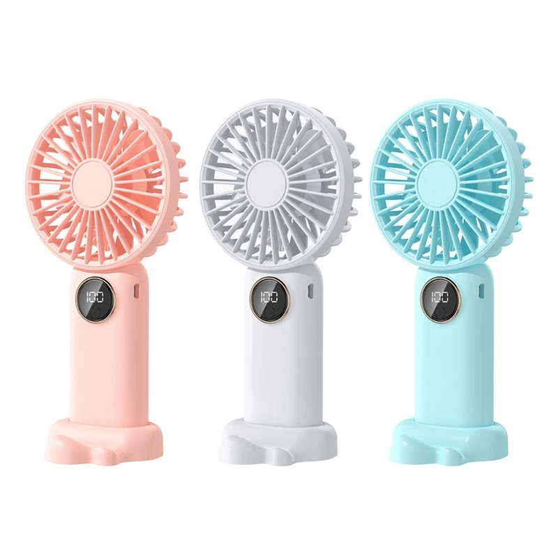 1200mAh Mini Handheld Fan Portable Fan for BBQ Gym Office Room Traveling