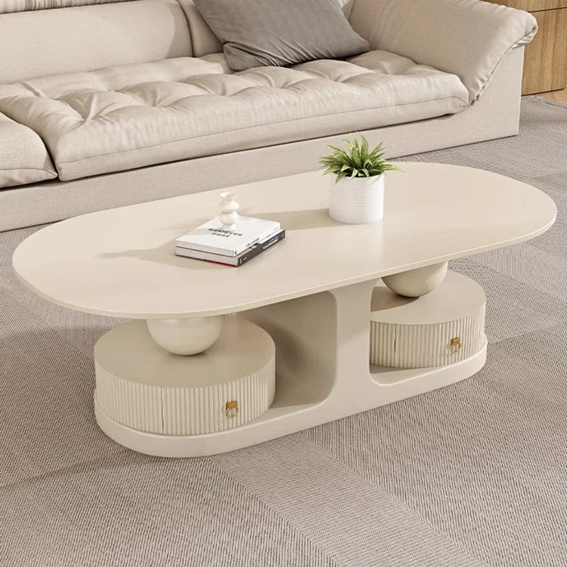 Aesthetic Simple Coffee Tables Modern White Modern Luxury Coffee Tables Glam Premium Table Basse De Salon Home Furniture