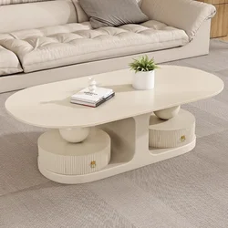 Aesthetic Simple Coffee Tables Modern White Modern Luxury Coffee Tables Glam Premium Table Basse De Salon Home Furniture