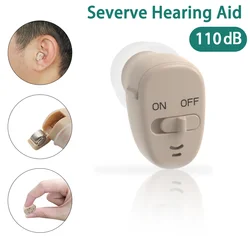 Digital Hearing Aid Ear for Deafness ITE Mini Invisable Hearing Aids for Deaf/Elderly Moderate Medical to Severe Hearing Loss