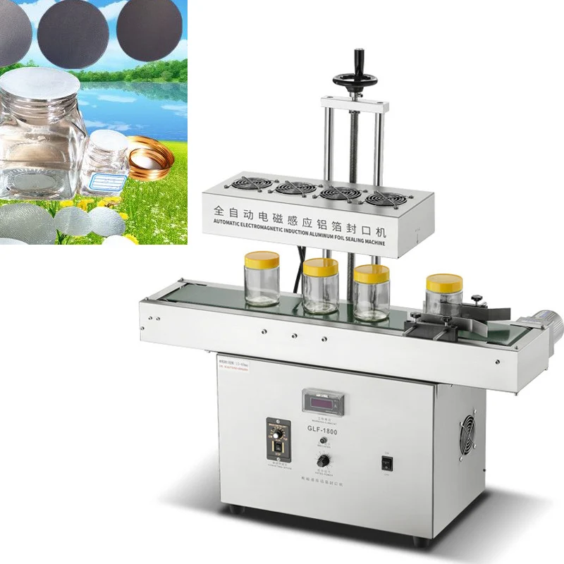 Automatic Continuous Plastic Bottle Sealing Electromagnetic Induction Aluminum Foil Sealing Machine