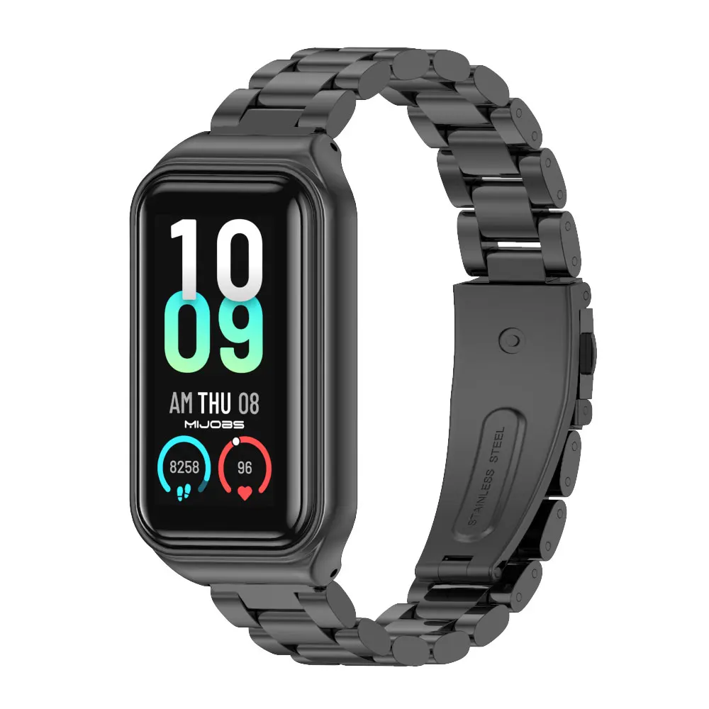 Correa de Metal para reloj inteligente Huami Amazfit Band 7, pulsera de repuesto para Huami Amazfit Band 7, versión Global