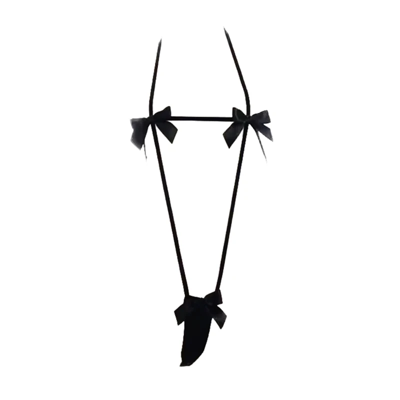 

Сексуальное женское белье с вырезами, прозрачное, с открытой промежностью, с бантом, горячий боди-комбинезон, стринги, костюм