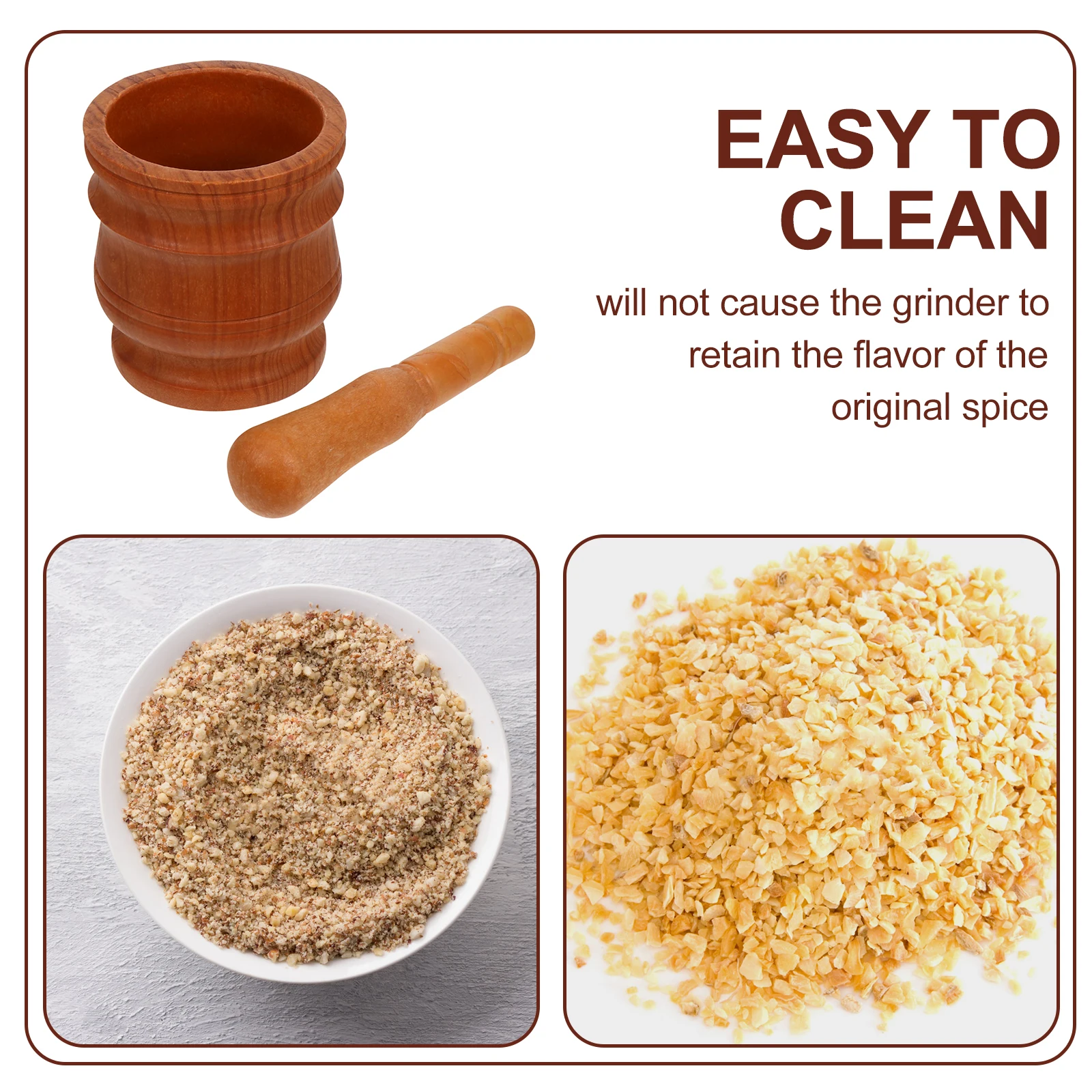 

1Set PP Garlic Masher Pestle Reusable Kitchen Tool for Garlic Pills Medicine Grinding Pill Masher for Medicine