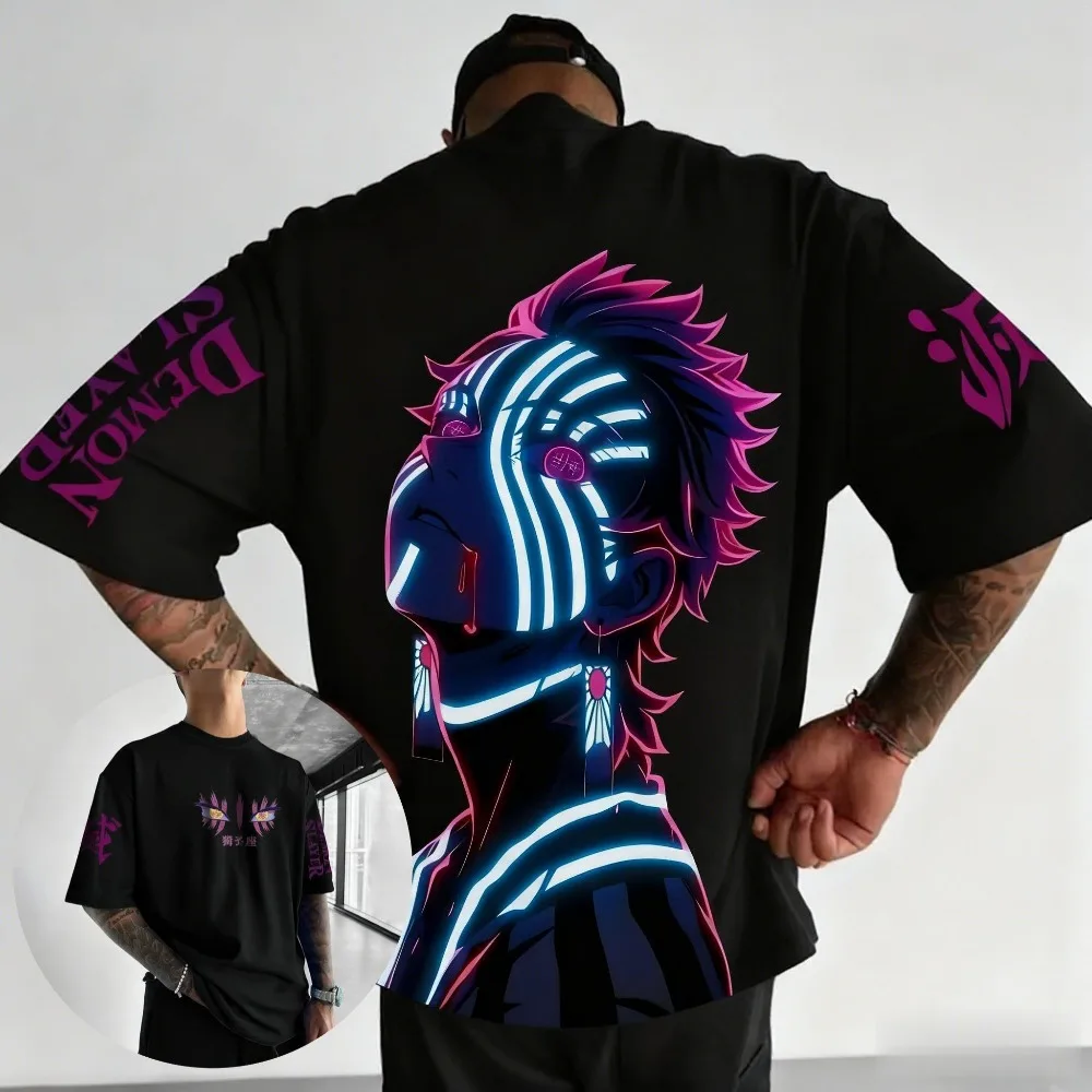 Demon Slayer Blade Komatsu Anime T-shirt Men's Harajuku Style Male and Female Manga Enthusiasts Y2K Unisex T-shirt