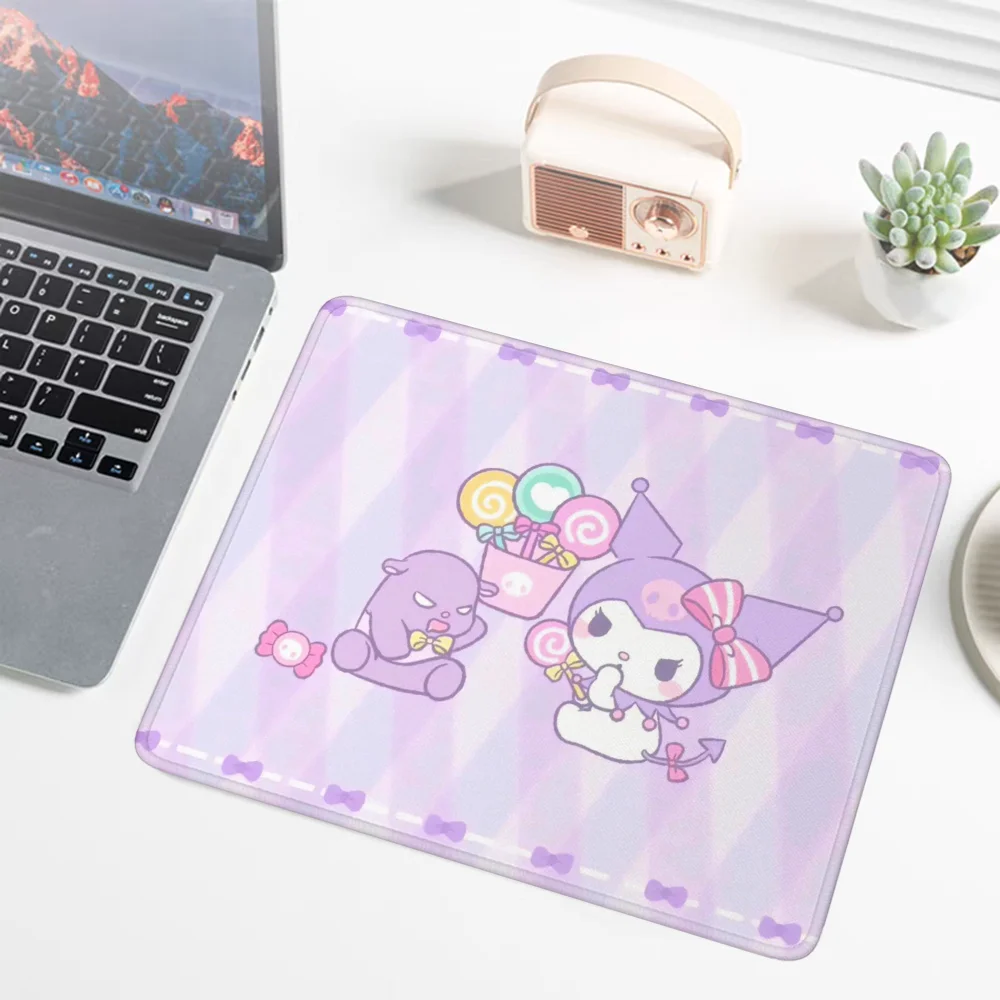 Kuromi Sanrio Cute Kawaii Mausepad Gaming Pc Accessories Mouse Pad Computer Mat Desk Pad on the Table Deskmat Gamer Cabinet Mats