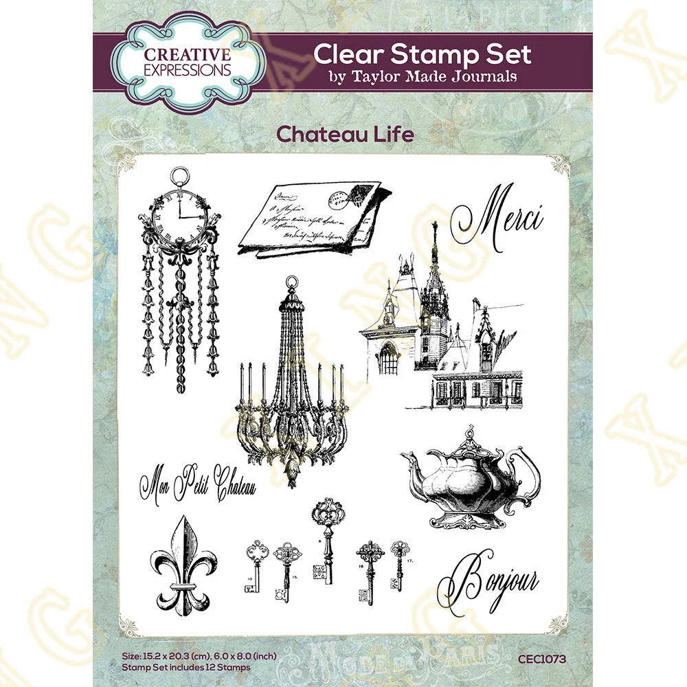 

Chateau Life 2024 New Arrival Clear Stamps and Metal Cutting Dies Sets for DIY Craft Making Greeting Card Scrapbooking