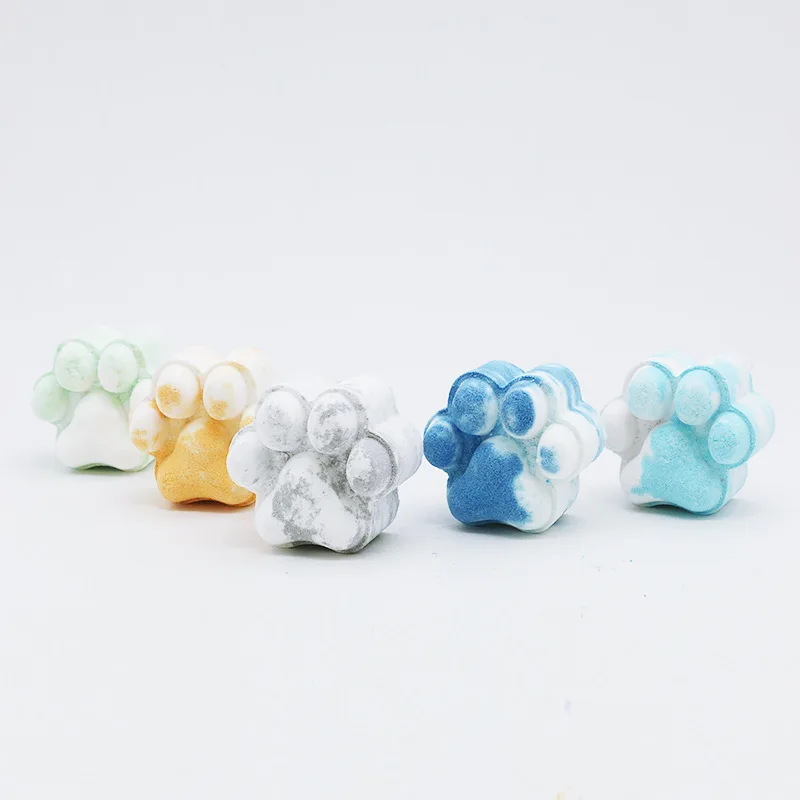 1 Pcs Cat Claw Shaped เกลืออาบน้ำ Balls ร่างกายความเมื่อยล้าสำหรับ Oil Moisturizing Mandi Bola