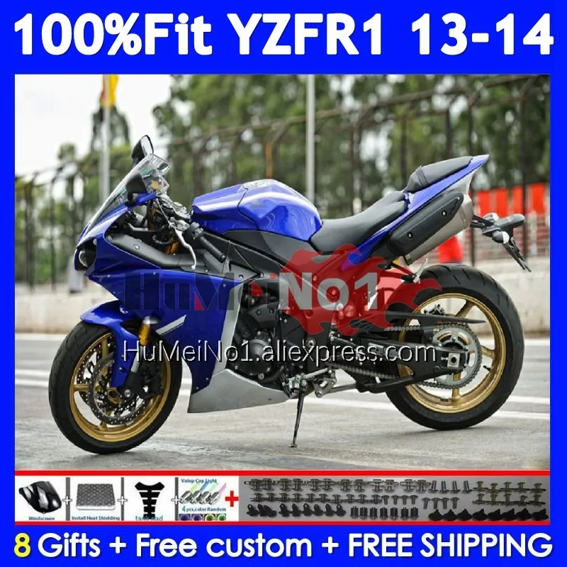 Injection Body For YAMAHA YZF R1 R 1 1000 CC YZF-R1 YZFR1 13 14 369No.39 YZF1000 1000CC YZF-1000 Black black 2013 2014 Fairing