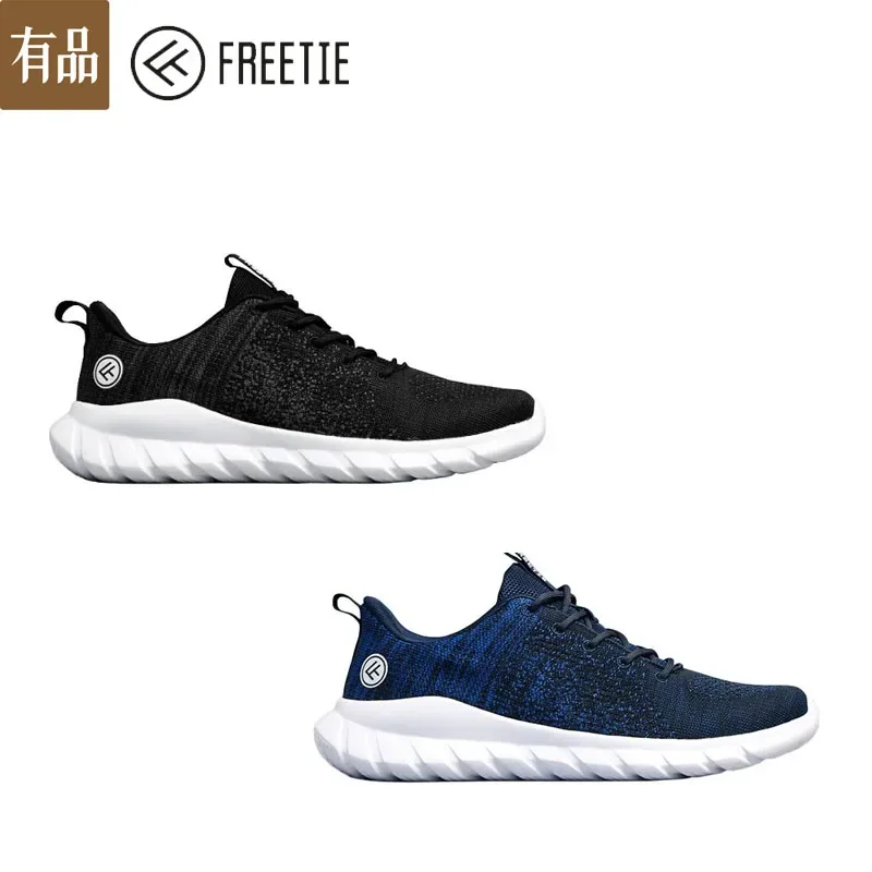 Youpin Freetie Sports Shoes Fly Weaving Lightweight Ventilate Elastic sneakers Breathable Refreshing City Running Sneaker  Man