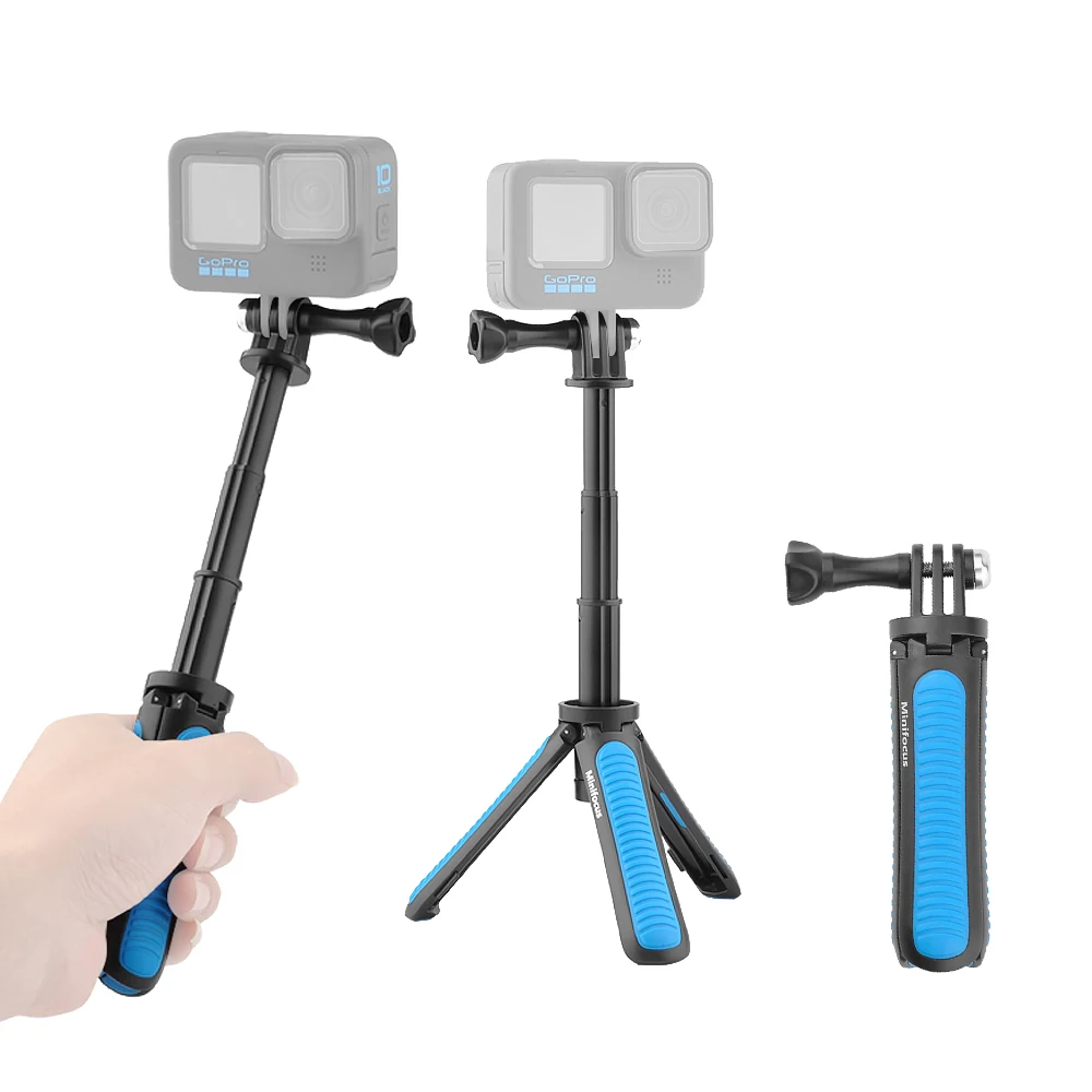 Mini Handle Selfie Stickขาตั้งกล้องสำหรับGoPro Hero 5 6 7 8 Hero 9สำหรับDJI Osmo Action YI SJACAMกล้องVlogอุปกรณ์เสริม