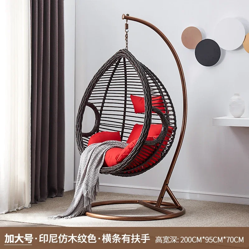 Chair for Leisure Hanging Basket Wicker Single Rocking Household Lazy Hammock Indoor Balcony Garden Small Cradle Chair  Patio