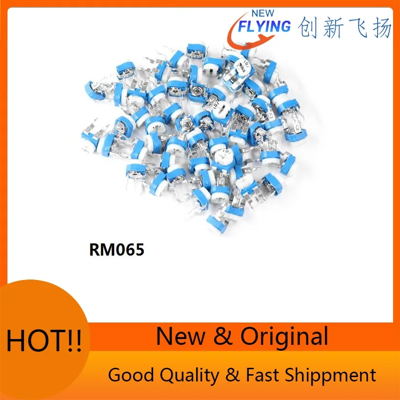 13values*5pcs=65pcs Kit SET 100 ohm-1M Potentiometer 101 501 102 202 502 103 203 503 104 504 105 R/K RM-063 Adjustable Resistor