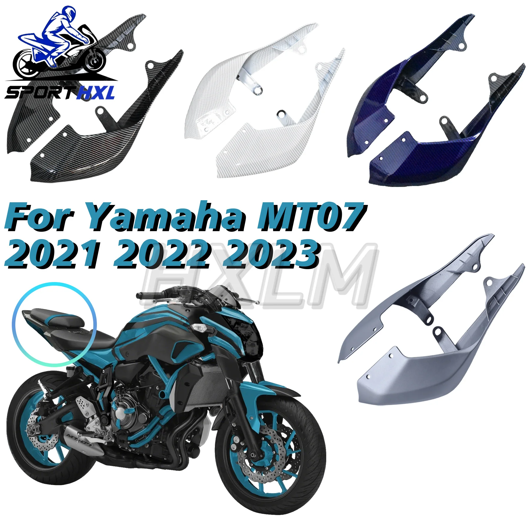

21-23 пластиковая задняя боковая крышка 2022, литая под давлением для Yamaha MT07 2021-2023, боковая крышка заднего сиденья мотоцикла, литая новая