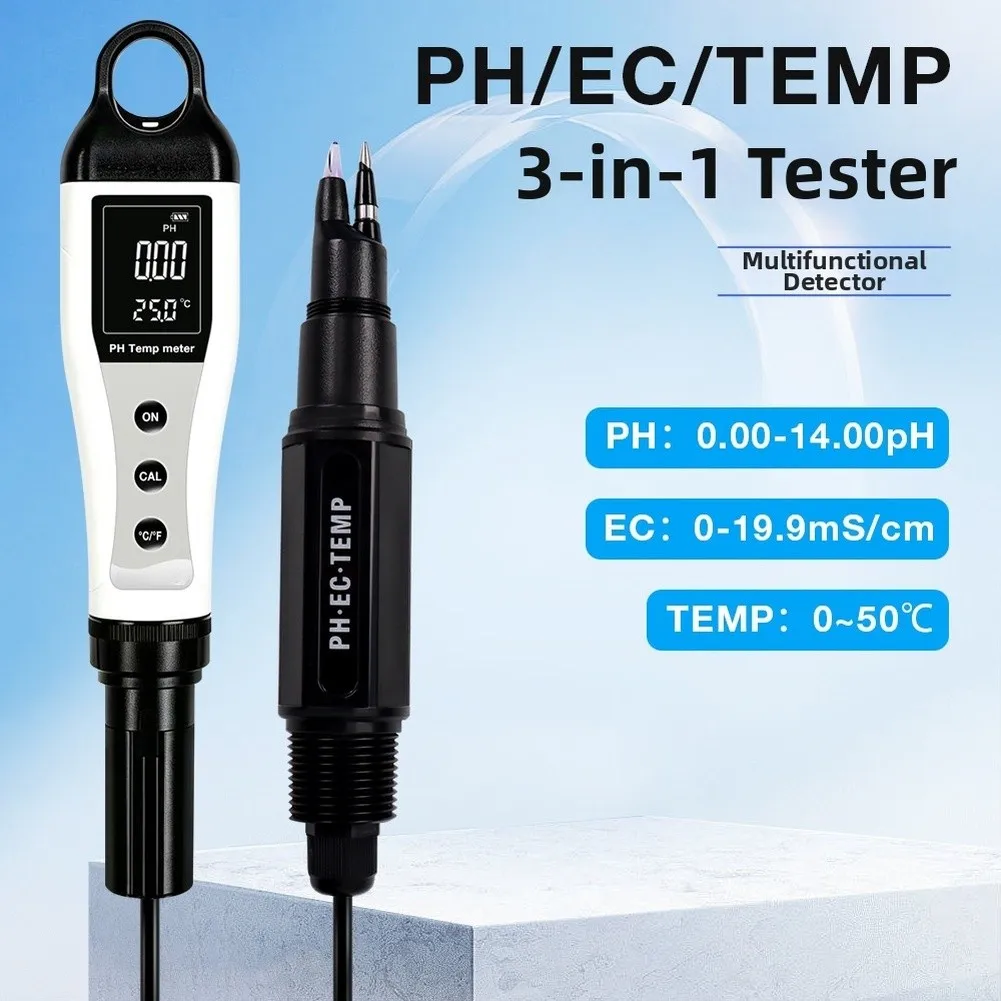 Water Testing Device for Aquarium Owners Pool Technicians and For lab Personnel Featuring Simultaneous Triple Parameter Readings