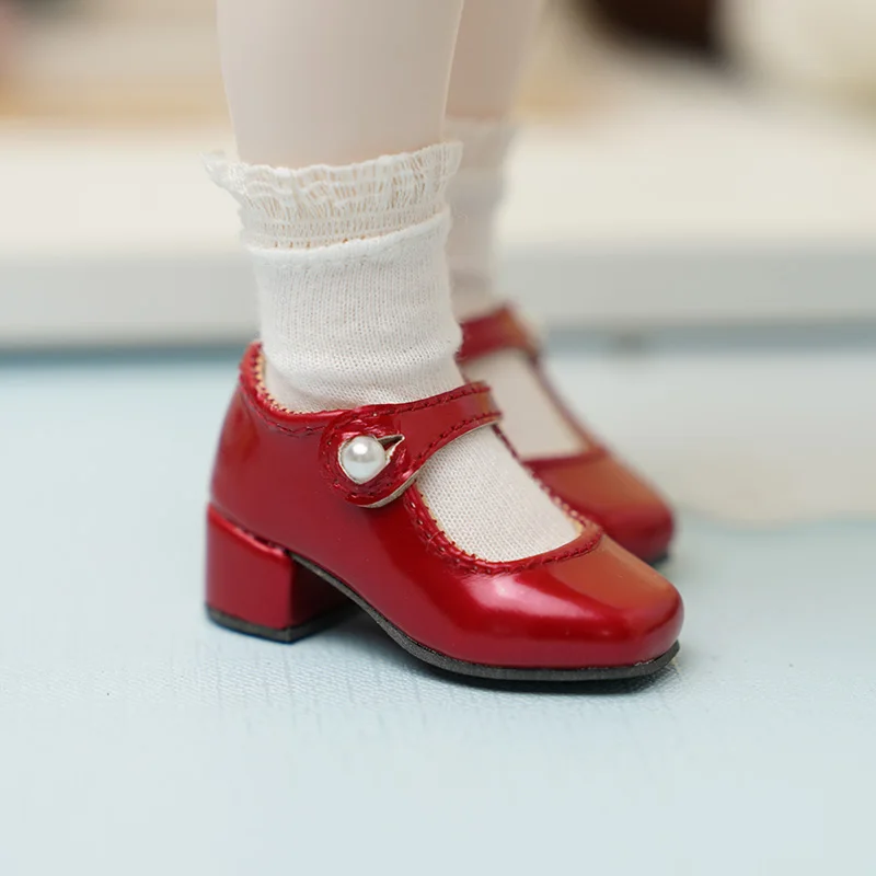 

BJD doll shoes suitable for 1/4 1/6 size cute doll mid-heeled retro BJD doll shoes 1/4 1/6 doll accessories