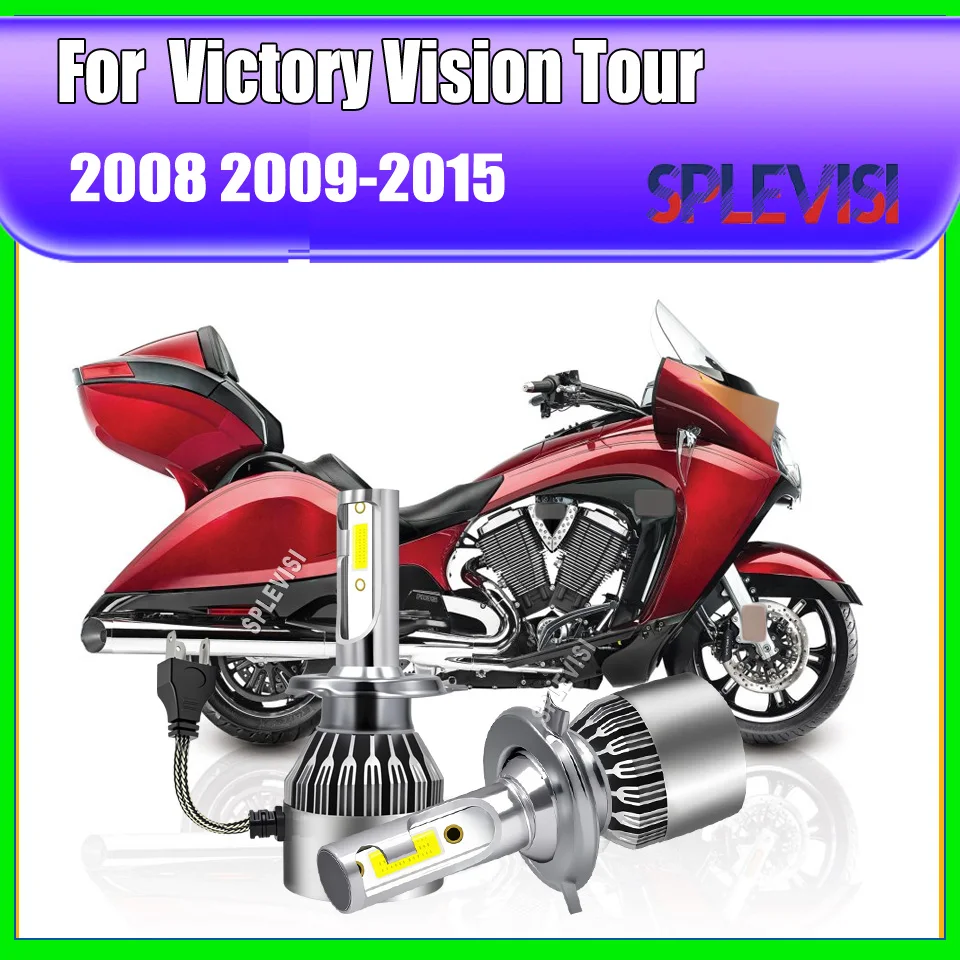

H4 Headlights Bulbs - Top Automotive-Grade COB chips Compatible For Victory Vision Tour 2008 2009 2010 2011 2012 2013-2015