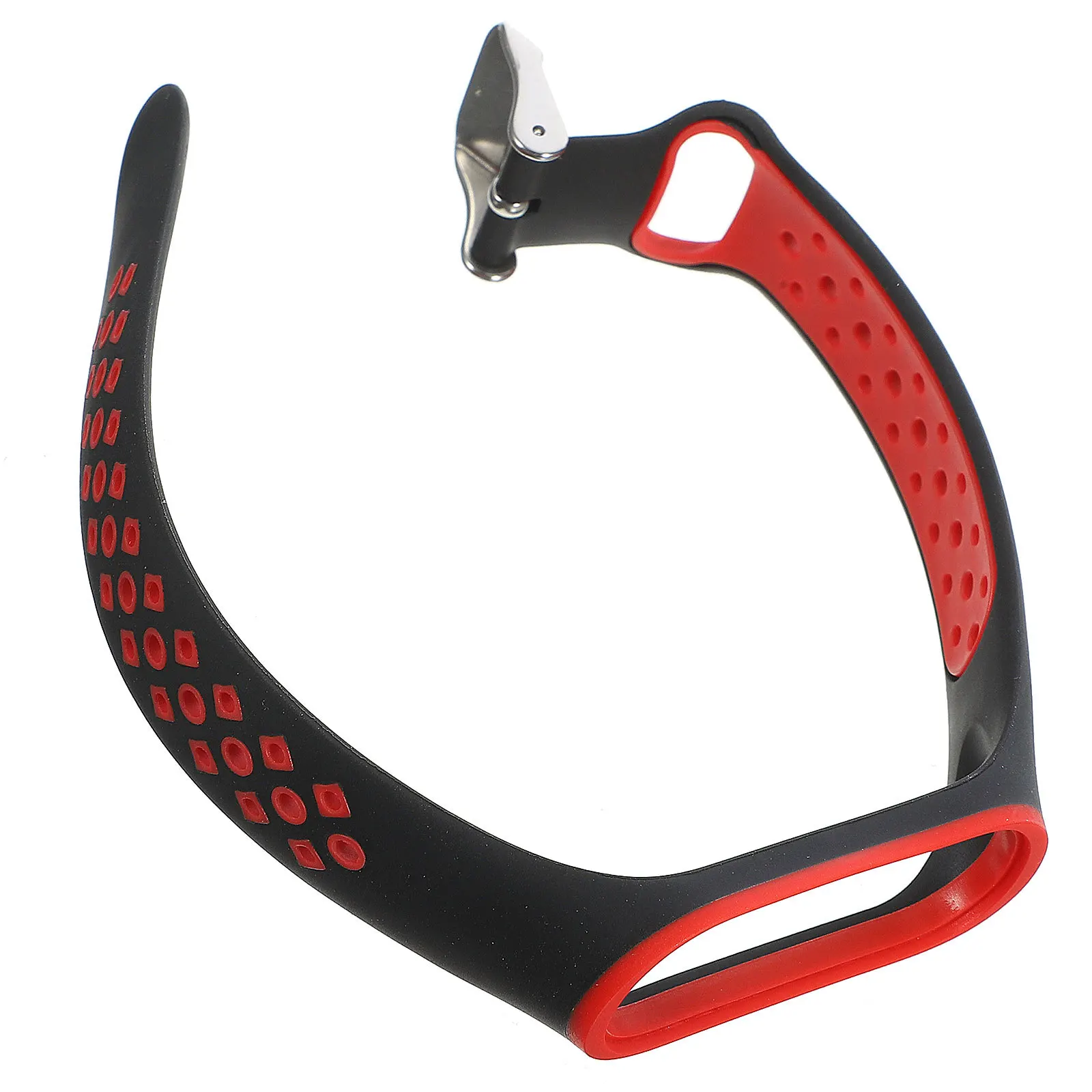 Correa de reloj de silicona de dos tonos, cómoda, ajustable, minimalista, de repuesto, Compatible con Mi Band 3 4, elegante