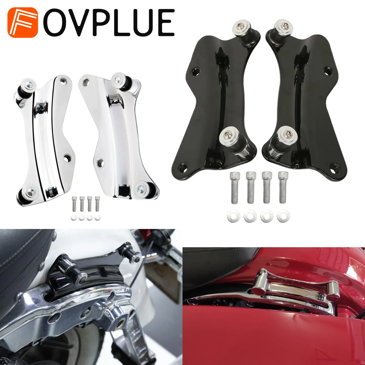 2014-2025 Motorcycles Detachable 4 Point Docking Hardware Kit For Harley Touring Road King Electra Street Glide FLHX FLHR FLTRXS