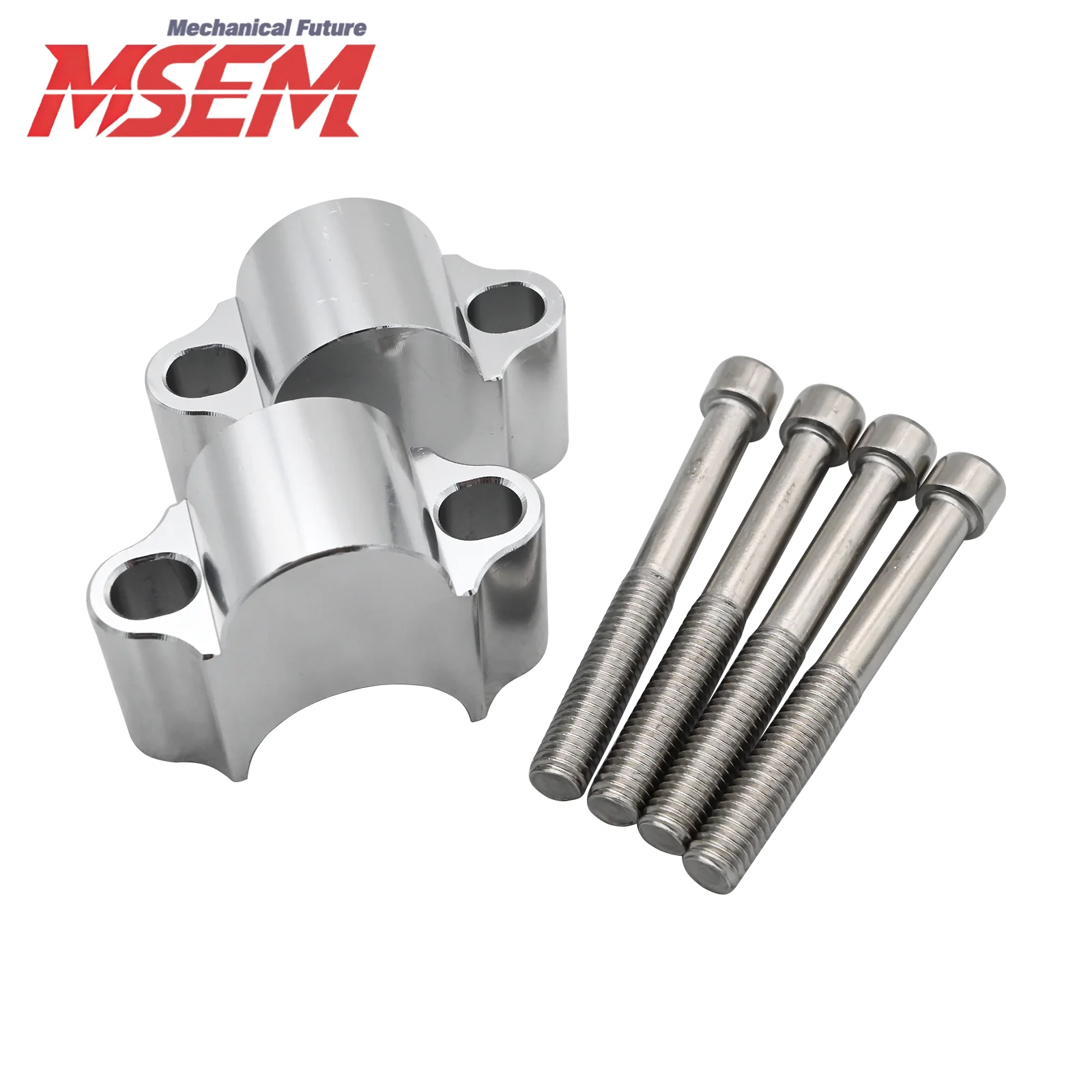 1 Pair Motorcycle 28mm 1 1/8" 22mm 7/8" Handlebar Riser Bar Mount Handle Clamp For Kawasaki Suzuki Yamaha WR250F-450F Universal view 6