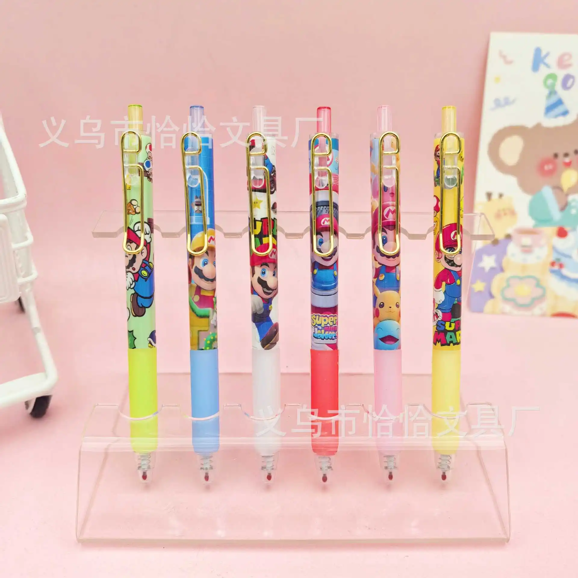 قلم رصاص ميكانيكي كارتوني سوبر ليو 0.5 مم للاستخدام اليومي للطلاب، قلم رصاص ميكانيكي مضغوط