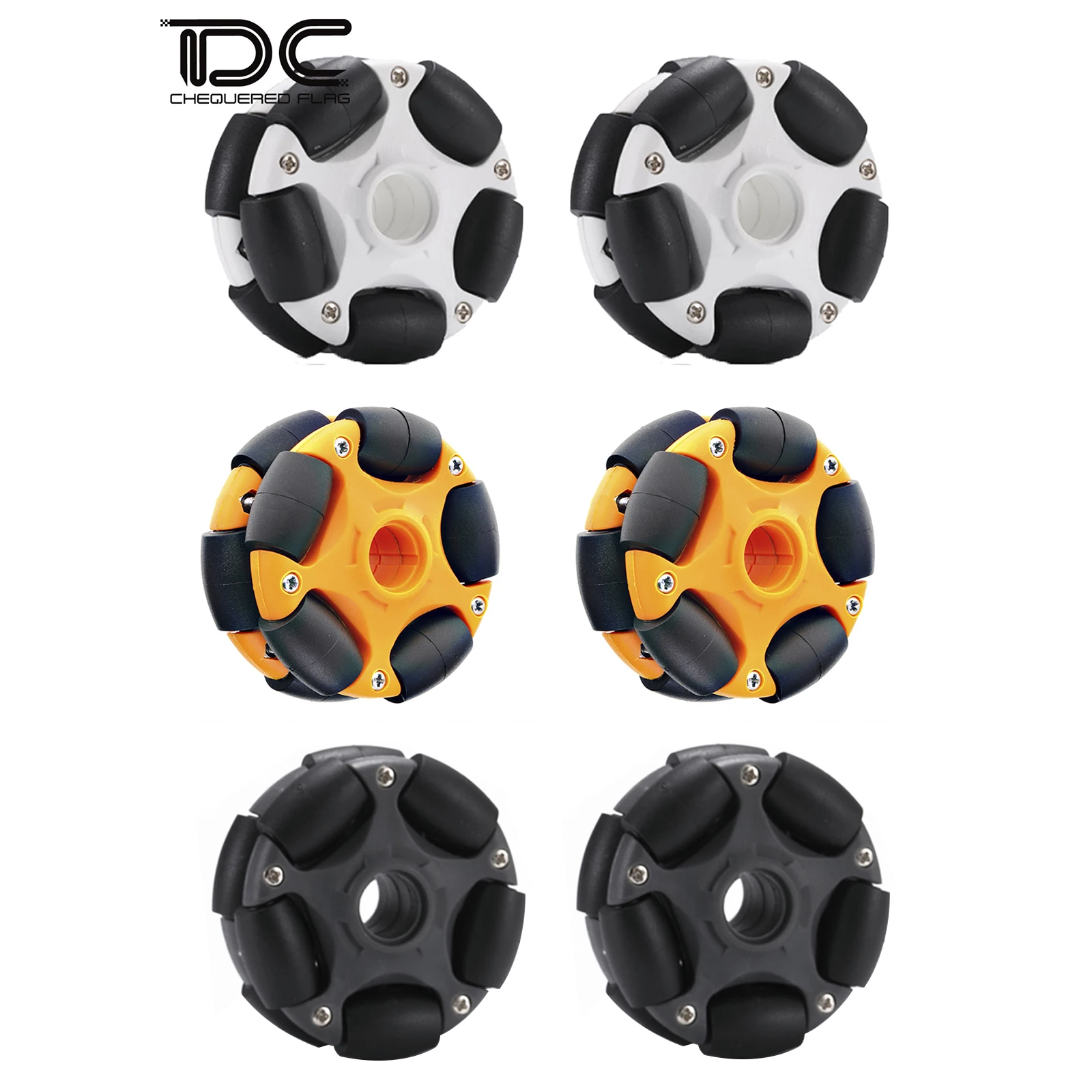 4PCS 58mm Nylon Omni-Directional Wheel 20KG Load for TT Motor Robot Arduino Smart ROS Car Enc Racing for Raspberry Pi DIYParts