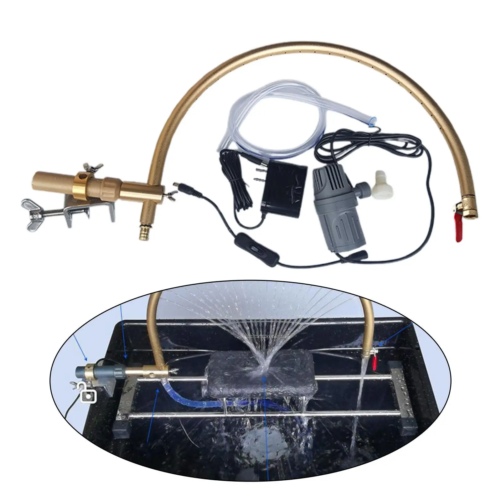 

Portable Frame for Shampoo Basin with Relief Valve And Water Circulation Setup for Home Use