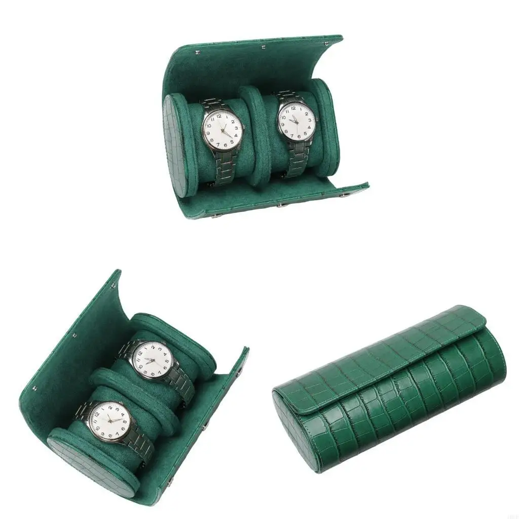 

Sophisticated Watch Roll Organizers Portable Engraved Watch Storage Holder