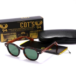 Novità Johnny Depp Occhiali da sole polarizzati verdi Uomo Lemtosh Occhiali da sole Donna Luxury Brand Vintage Acetato Oculos Occhiali da guida