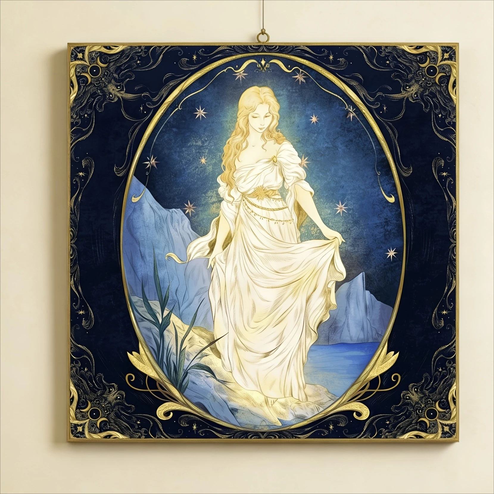 

Portrait of The Holy Goddess Jigsaw Puzzle 500/1024 PCS Holiday Stress Relieving Fun Games Home Decor Holiday Gifts