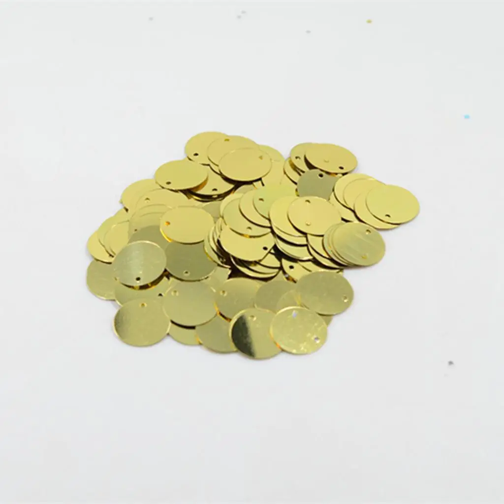 Sewing Craft Gold Plastic Sequins for Clothes Embellishment DIY Paillettes Set Performance Costume Home Decor Accessories