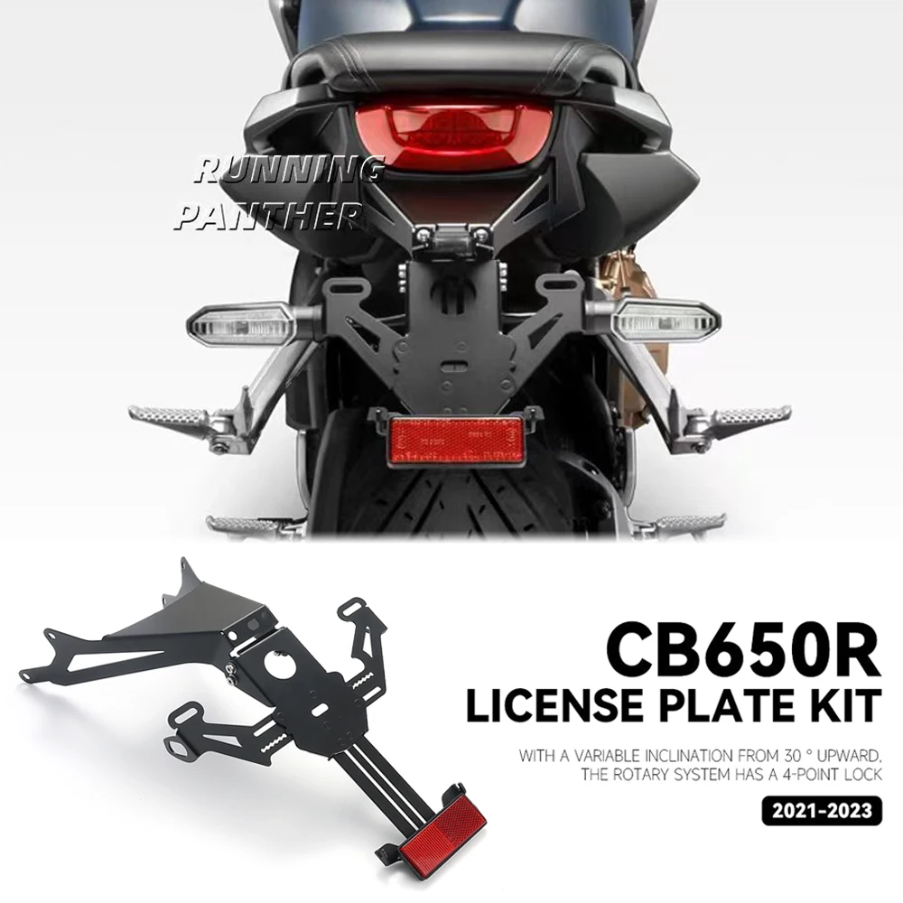 

Задний короткий хвост для мотоцикла Honda CB650R CB 650 R CB 650R 2021 2022 2023, держатель номерного знака, комплект кронштейнов