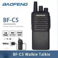 Baofeng BF-C5 Walkie Talkie UHF 400-470Mhz  5W 1500mAh USB Type-C Charger Portable Handheld CB Thin Two Way Radio Upgrade 888S